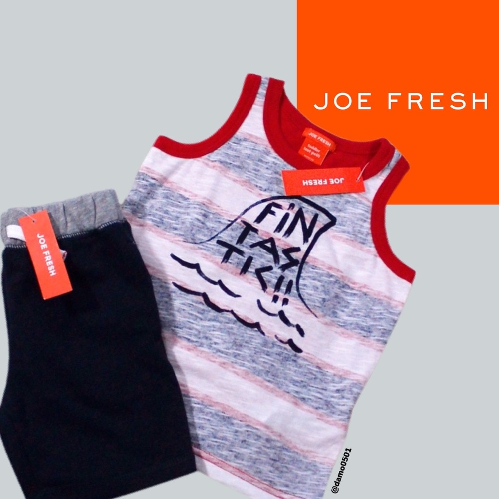 NWT Joe Fresh 2 Piece  Tank & French Terry Shorts